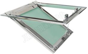 Люк под покраску Ультра, В стену, 2 створки, съёмная перегородка Люк под покраску Ультра, В стену, 2 створки, съёмная перегородка