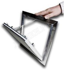 Люк под покраску Ультра, В стену, 2 створки, съёмная перегородка Люк под покраску Ультра, В стену, 2 створки, съёмная перегородка