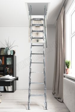 Чердачная лестница Aci Alluminium Base Fantozziscale 600*1000*2600-2750 Чердачная лестница Aci Alluminium Base Fantozziscale 600*1000*2600-2750