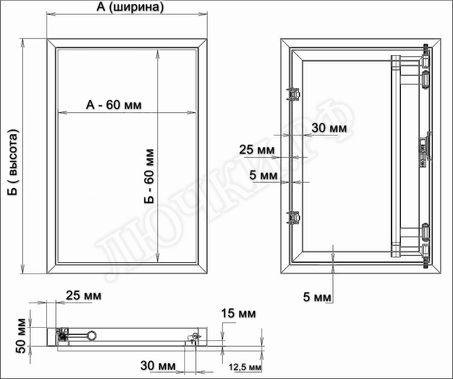 Люк под плитку Атлант 200*1350 Люк под плитку Атлант 200*1350
