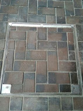 Напольный люк Брус Ли AISI 304, Съемная дверца 600*500 Напольный люк Брус Ли AISI 304, Съемная дверца 600*500