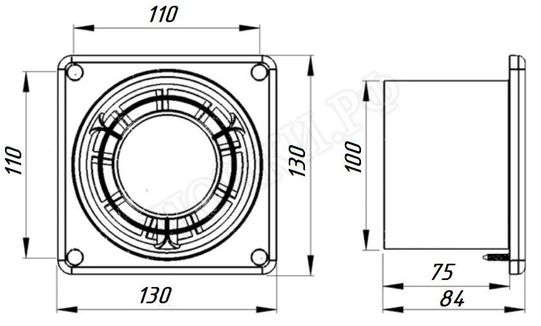 Вентилятор Awenta Ring Series, WWR100 Вентилятор Awenta Ring Series, WWR100