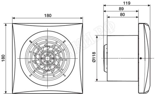 Вентилятор SILENT-200 CZ SILVER Вентилятор SILENT-200 CZ SILVER