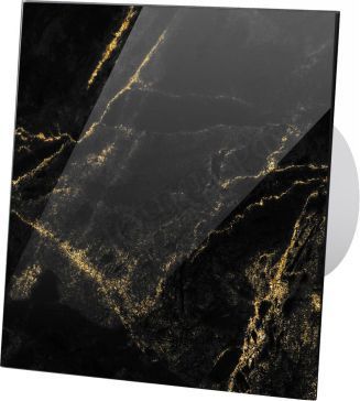 Вытяжной вентилятор airRoxy dRim, 125 RMS (MS), глянцевое стекло, чёрно-золотой мрамор, 01-186 Вытяжной вентилятор airRoxy dRim, 125 RMS (MS), глянцевое стекло, чёрно-золотой мрамор, 01-186